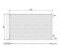 VALEO 814042 Condensatore, Climatizzatore per HOLDEN,OPEL,SAAB,VAUXHALL