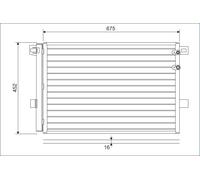 VALEO 814054 Condensatore climatizzatore VW