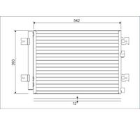 VALEO 814077 Condensatore, Climatizzatore per DACIA,LADA,RENAULT