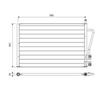 VALEO 814083 Condensatore climatizzatore FORD