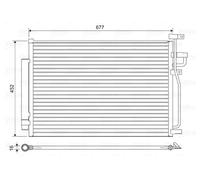 VALEO 814166 Condensatore, Climatizzatore per CHEVROLET,HOLDEN,OPEL,VAUXHALL