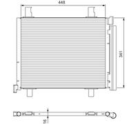 VALEO 814168 Condensatore climatizzatore VW SEAT SKODA