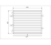 VALEO 814172 Condensatore, Climatizzatore per OPEL,RENAULT,VAUXHALL
