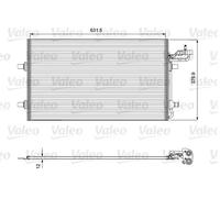 Condensatore radiatore climatizzazione R 134a 814323 VALEO per VOLVO V50 C30