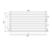 VALEO 814370 Condensatore climatizzatore AUDI PORSCHE