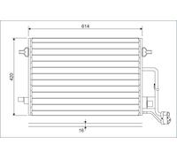 VALEO 817679 Condensatore, Climatizzatore per SKODA,VW