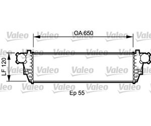 VALEO 817760 intercooler aria turbo Rsu Mer Serie 203 04> Cdi