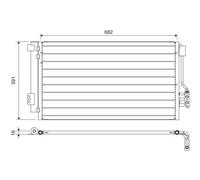 VALEO 817842 Condensatore climatizzatore MERCEDES-BENZ