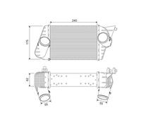 VALEO 817879 intercooler aria turbo Rsu Fiat Stilo (9/20