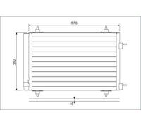 VALEO 818170 Condensatore climatizzatore PEUGEOT CITROEN