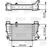 VALEO 818251 Intercooler per RENAULT