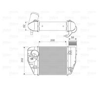 VALEO Intercooler per AUDI 818326