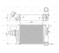 VALEO 818343 intercooler aria turbo per motori turbo
