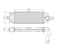 VALEO 818390 Intercooler per IVECO
