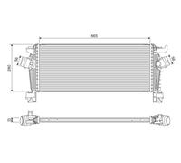 VALEO 818396 Intercooler per OPEL,VAUXHALL