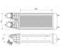 VALEO 818547 intercooler aria turbo per motori turbo