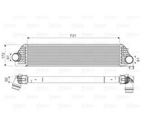 VALEO 818561 intercooler aria turbo per motori turbo