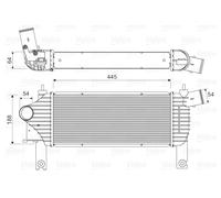 VALEO 818608 Intercooler per NISSAN