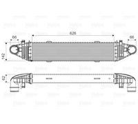 Radiatore intercooler 818617 VALEO per MERCEDES-BENZ CLASSE C T-Model CLASSE C