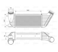 VALEO 818651 Intercooler per CITROËN,FIAT,LANCIA,PEUGEOT