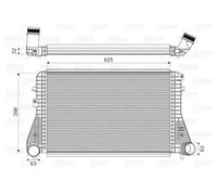 VALEO 818674 Intercooler per VW GOLF VI (5K1) TOURAN (1T1, 1T2) SCIROCCO TOURAN