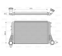 VALEO 818795 Intercooler per AUDI,SEAT,SKODA,VW,VW (SVW)