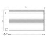 VALEO 822553 Condensatore, Climatizzatore per MERCEDES-BENZ,RENAULT