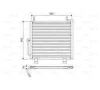 VALEO 822591 condensatore climatizzatore senza essiccatore alluminio