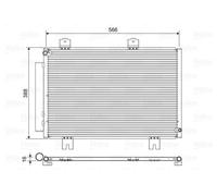 VALEO 822594 Condensatore climatizzatore HONDA