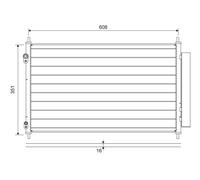 Condensatore, impianto di climatizzazione VALEO 822595