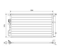 VALEO 822614 Condensatore, Climatizzatore per HYUNDAI,KIA