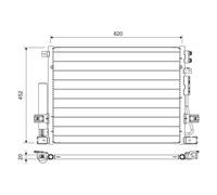 VALEO 822705 Condensatore, Climatizzatore per CHRYSLER,LANCIA