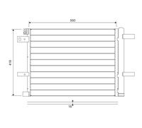 VALEO 822706 Condensatore, Climatizzatore per CITROËN,DS,FIAT,OPEL,PEUGEOT,PEUGE
