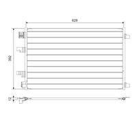 VALEO 822744 Condensatore, Climatizzatore per NISSAN