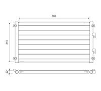 VALEO 822755 Condensatore climatizzatore NISSAN