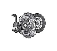 VALEO 834416 Kit Frizione COPERCHIO DIAMETRO ESTERNO: 200, DIAMETRO ESTERNO DISCO: 190, CON COPERCHIO: SÌ, CON DISCO: SI