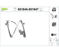 VALEO 851846 Alzacristallo per FORD,FORD AUSTRALIA