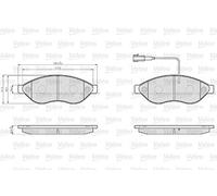 VALEO 872468 Kit pastiglie freni