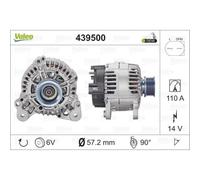 VALEO Alternatore 110A 14V con Puleggia per VW Passat Variant Audi A1 Sportback