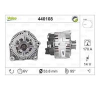VALEO Alternatore 170A 14V con Puleggia per BMW X6 X5