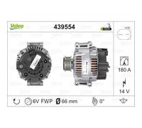 VALEO Alternatore 180A 14V per Audi A6 Allroad 4FH C6 4F2 4F5