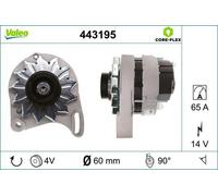 VALEO Alternatore 65A 14V per FIAT Panda Hatchback (141) CINQUECENTO (170)