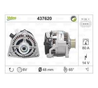VALEO Alternatore 80A 14V con Regolatore per Ford Focus Kasten/Kombi Turnier