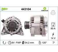 VALEO Alternatore 80A 14V per FORD Fiesta Mk5 Hatchback (JH1, JD1, JH3, JD3)