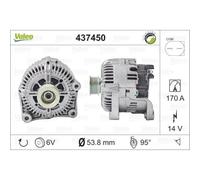 VALEO Alternatore Generatore 170A 14V per BMW 5er E60 7er E65 E66 E67