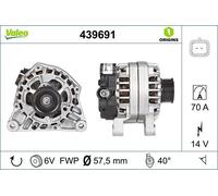 Valeo alternatore per CITROËN BERLINGO (MF_ 1.4 bivalente 439691