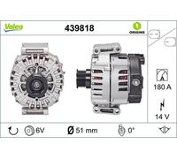 Valeo alternatore per MERCEDES-BENZ CLASSE C 180 CDI 439818