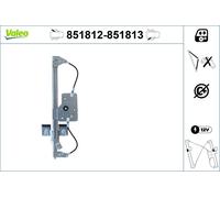 Valeo Alzavetro Elettrico Posteriore Sinistro Per Citroën C4 Picasso II 3A_ 3E_
