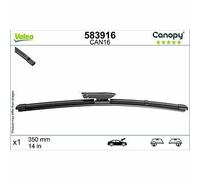 VALEO CANOPY, CAN16, Spazzola Tergicristallo Flat Blade Realizzata con Materiali