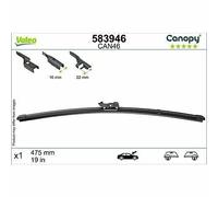 VALEO CANOPY, CAN46, Spazzola Tergicristallo Flat Blade Realizzata con Materiali